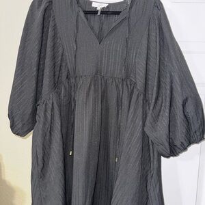 Spring and summer Entro Charcoal Long Sleeve Dress